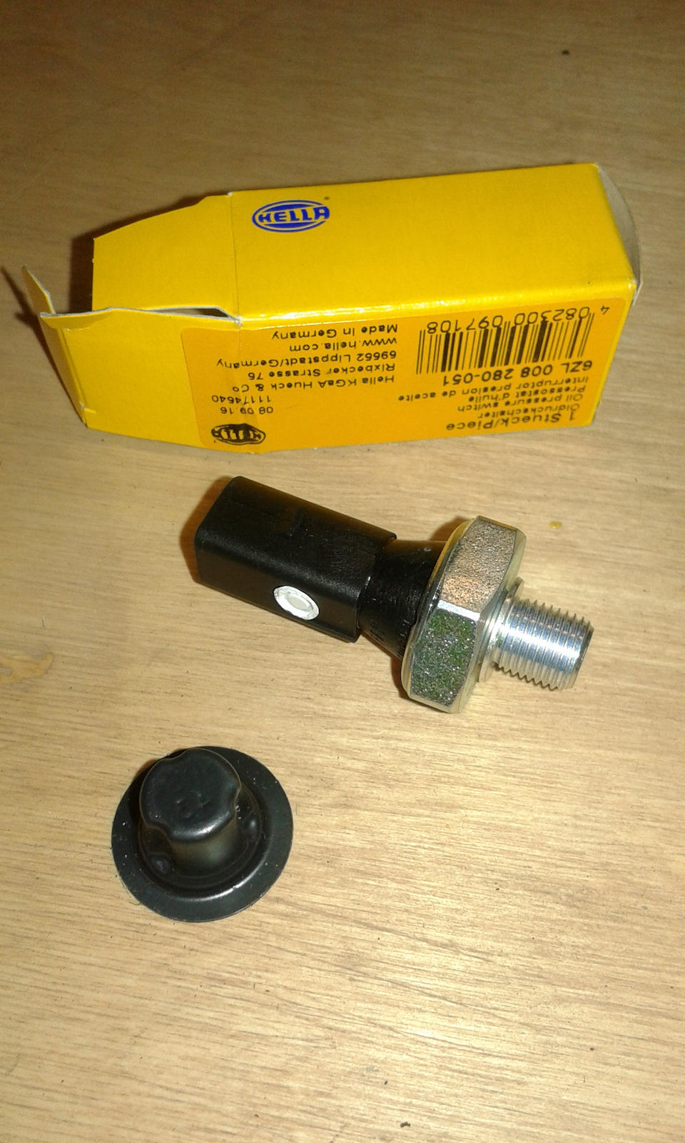 Датчик масла черный 1,2-1,6 HELLA 6ZL008280051