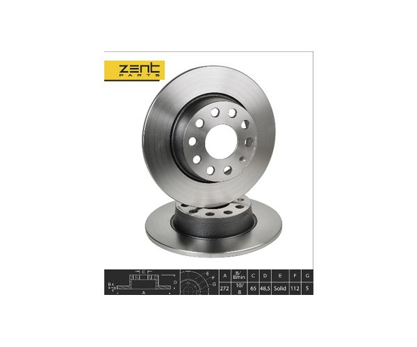 диск задний 272 ZENTPARTS Z05991