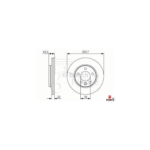 диск задний t5 294 BOSCH 0986479S06