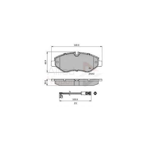 колодки Crafter перед 163 TRW GDB1698