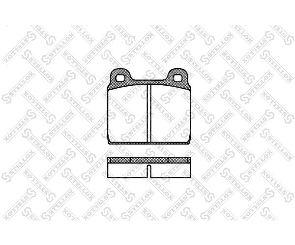Колодки передние t2 t3 STELLOX 013020SX