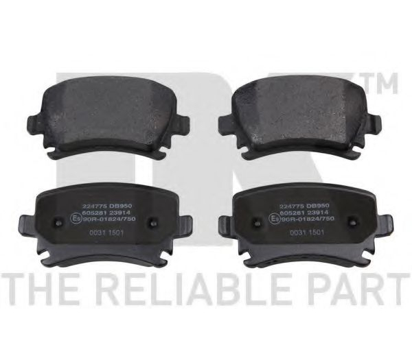колодки зад Caddy 03- WINKOD W1687BP
