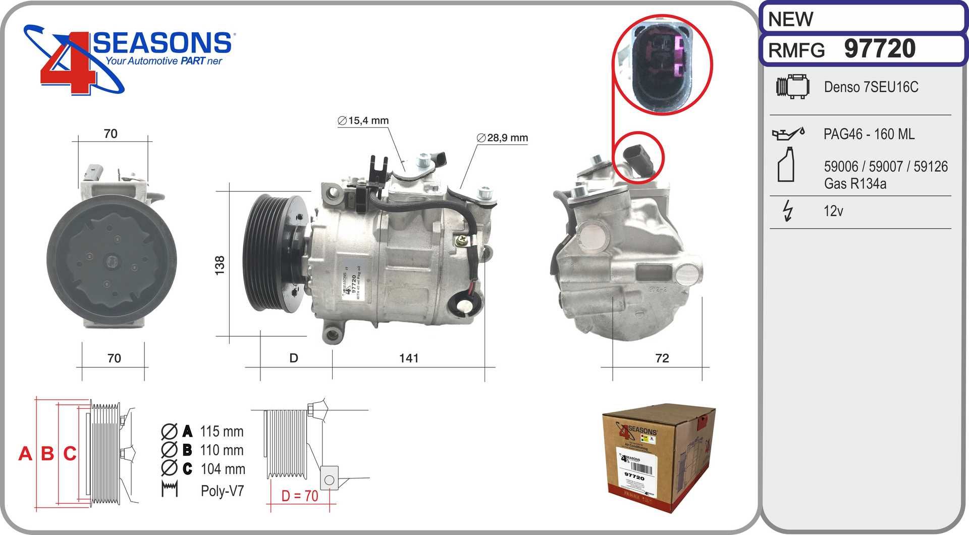 компрессор TOUAREG CHINA PARTS DCP32031