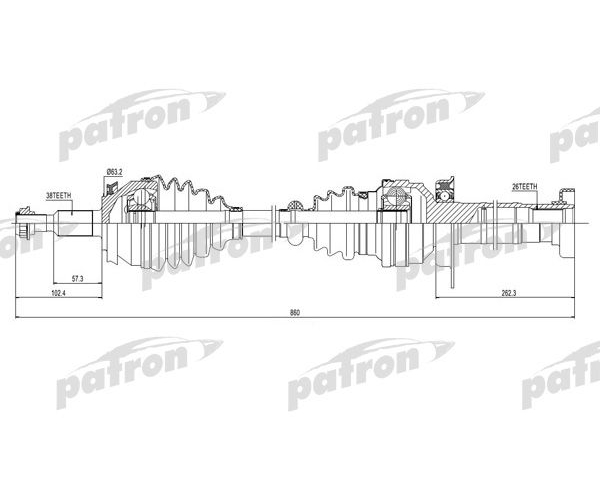 Привод R 5 ст 10-15 PATRON PDS0306