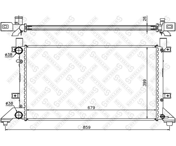 Радиатор основной LT STELLOX 1025007SX