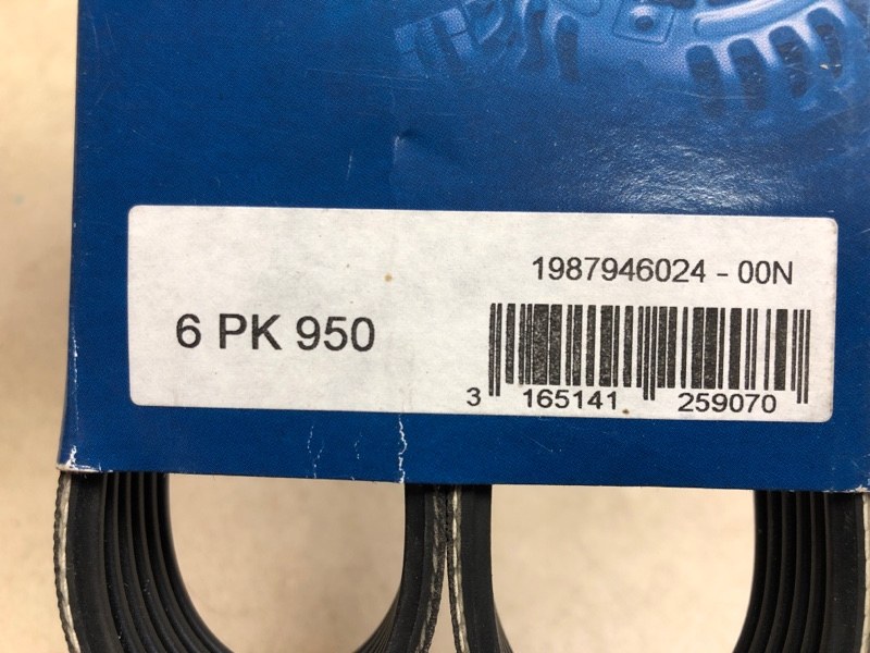 Ремень 6PK950 BOSCH 1987946024