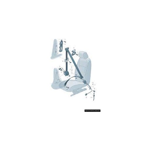 ремень безопасности Caddy L (2 VAG 2K5857805A RYV