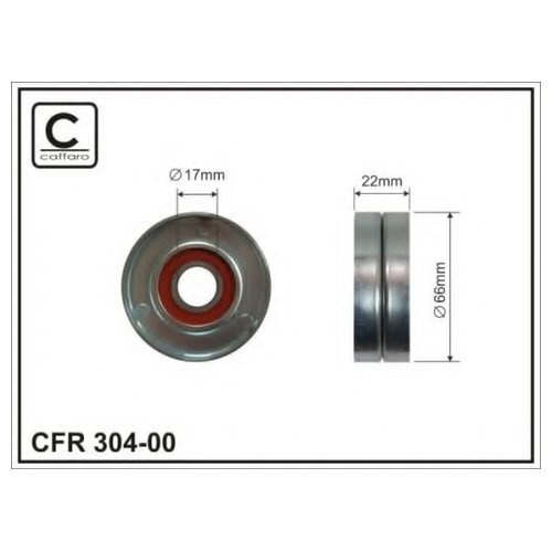 ролик 65х22 CAFFARO 30400