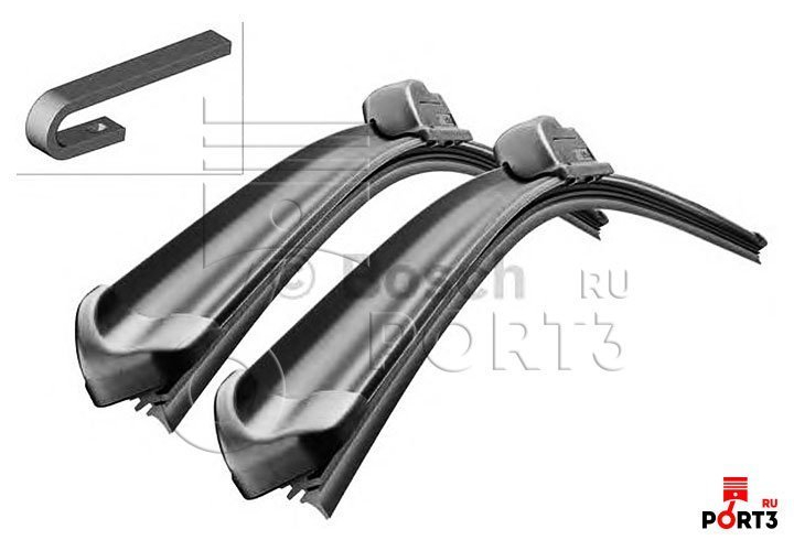 Щетки t5 крючок 600/550 BOSCH 3397118997