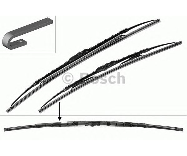 Щетки t5 крючок 600/575 BOSCH 3397010280