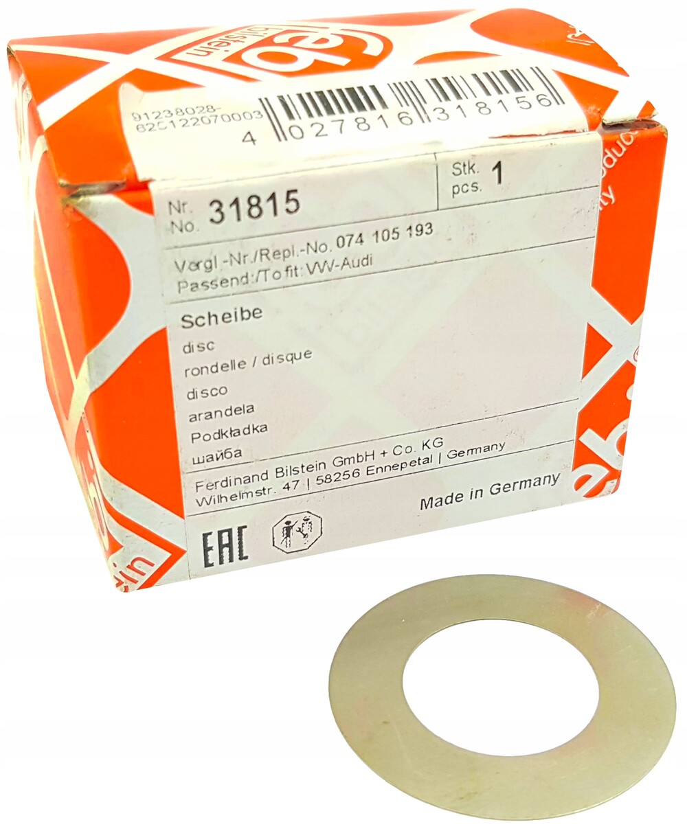 шайба вала FEBI BILSTEIN 31815