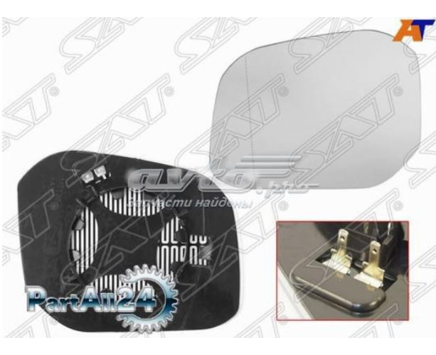 стекло зеркала Caddy 4 L MAX Mirror Glass MVW119L