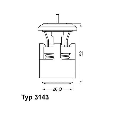Термостат 1,4 Wahler 314387D