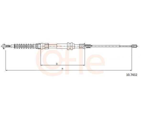 Трос caddy Cofle 92107432