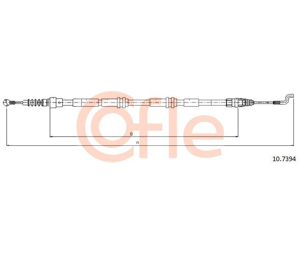 Трос t5 t6 ручника TELCO - COFLE 92107394
