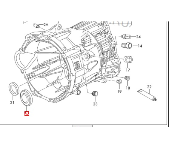 Заглушка КПП Amarok VAG 06C301125